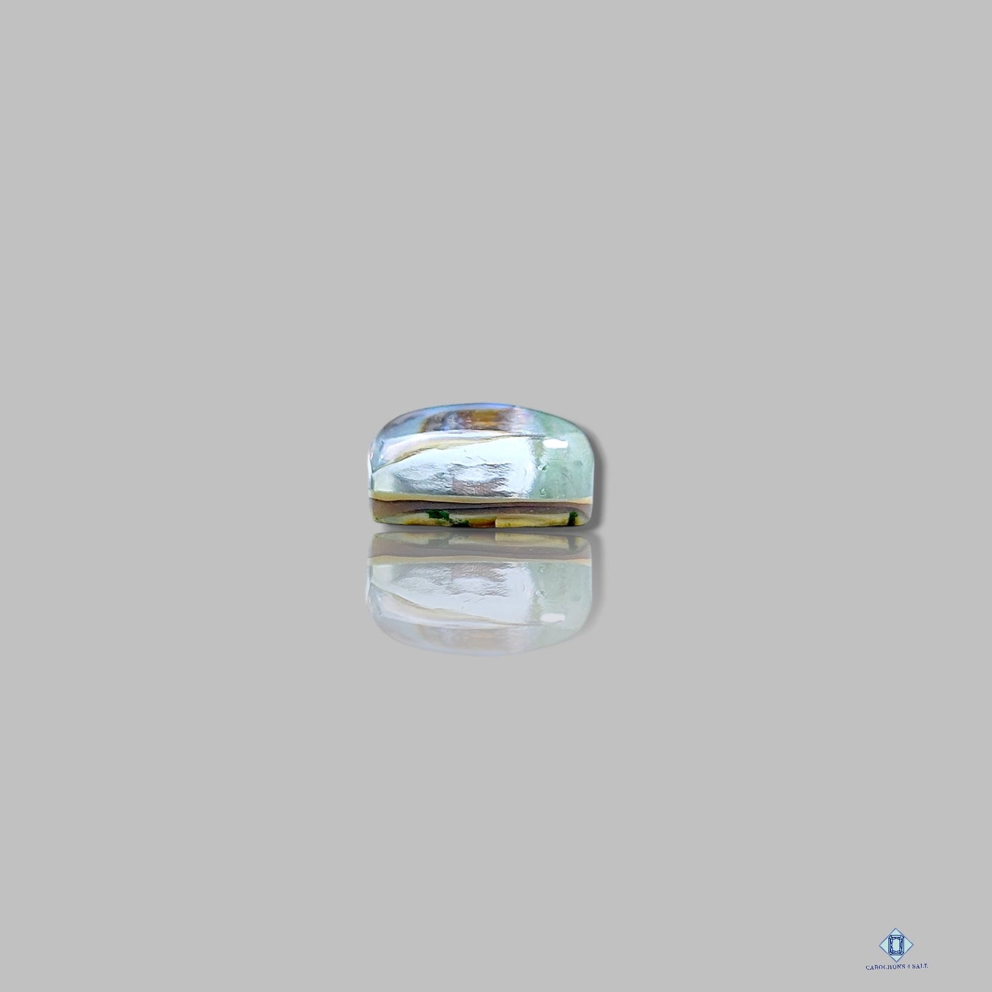 Tallas de corazón de concha de abulón y cuarzo cristal