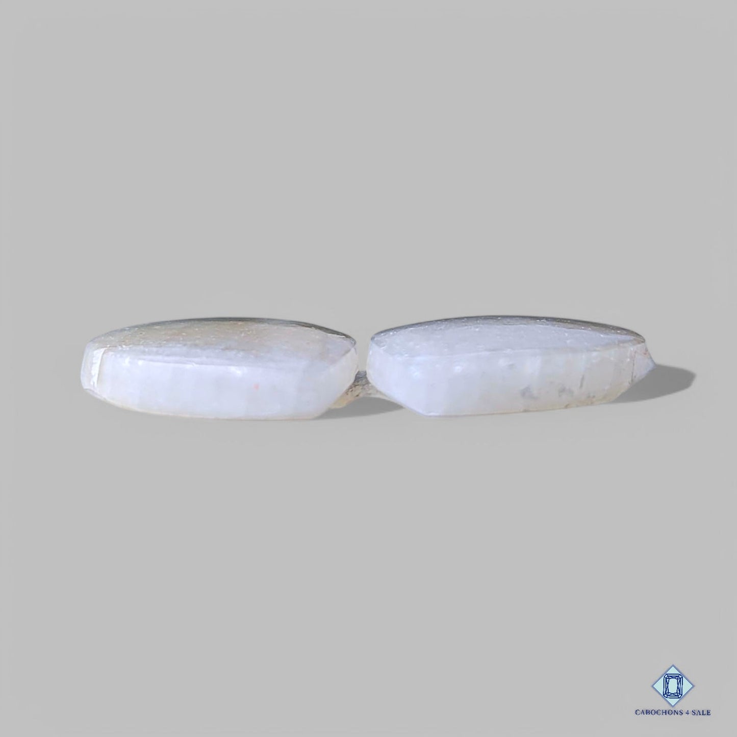 Pares de piedras preciosas de piedra lunar africana natural de marquesa de 24 x 14 x 3 mm de Madagascar disponibles para la venta