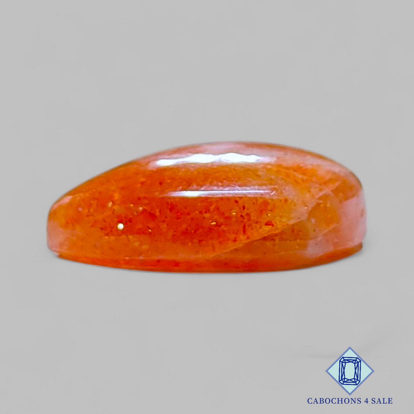 African Sunstone Pear Cabochons