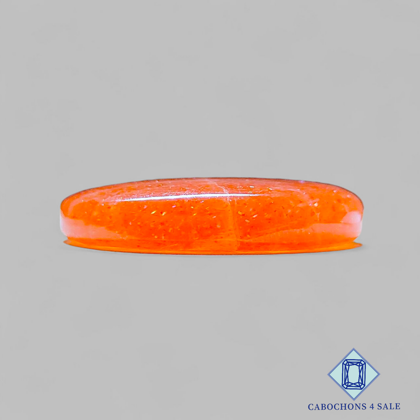 Cabujones ovalados de piedra solar africana de 33 x 27 x 7 mm