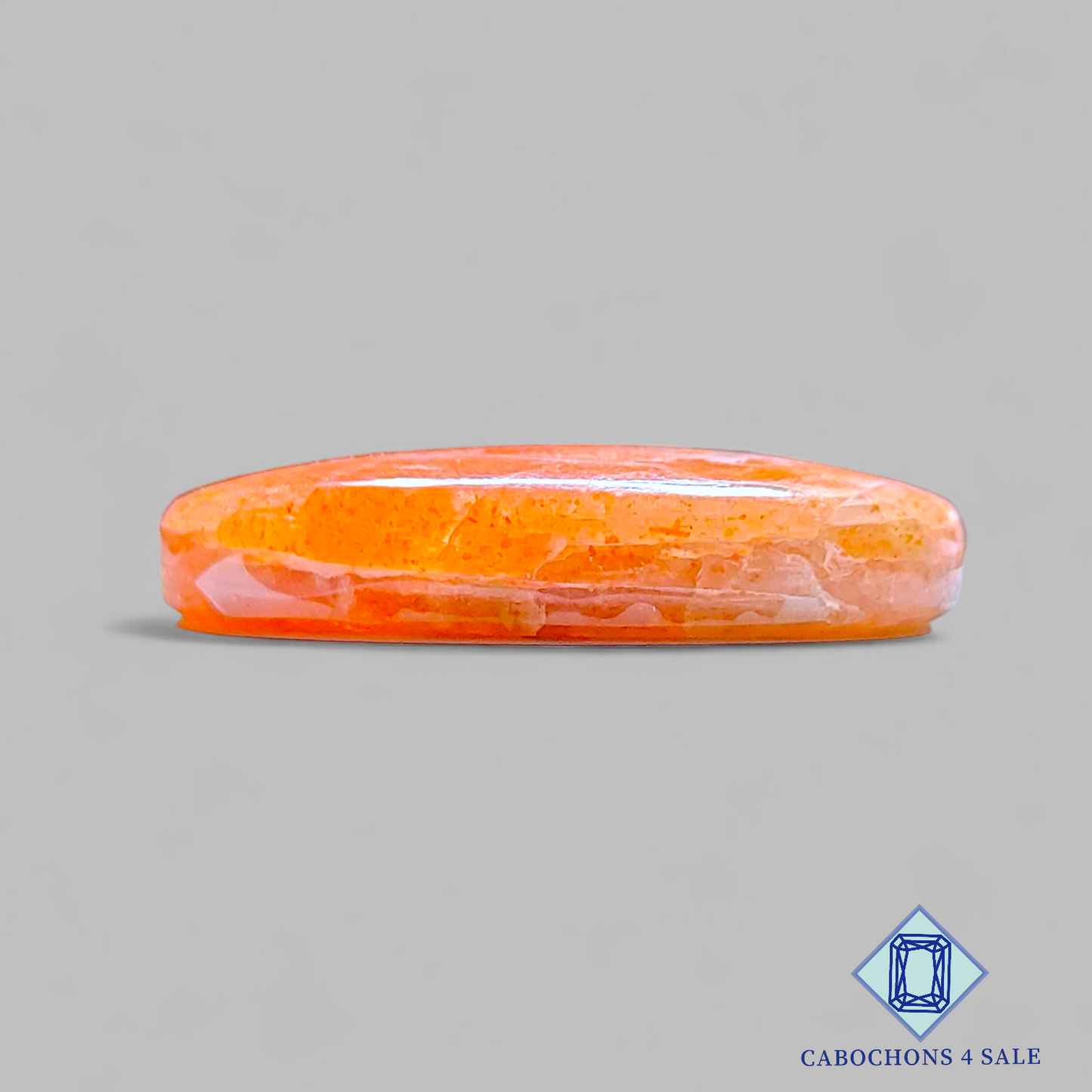 Cabujones ovalados de piedra solar africana de 34 x 18 x 7 mm