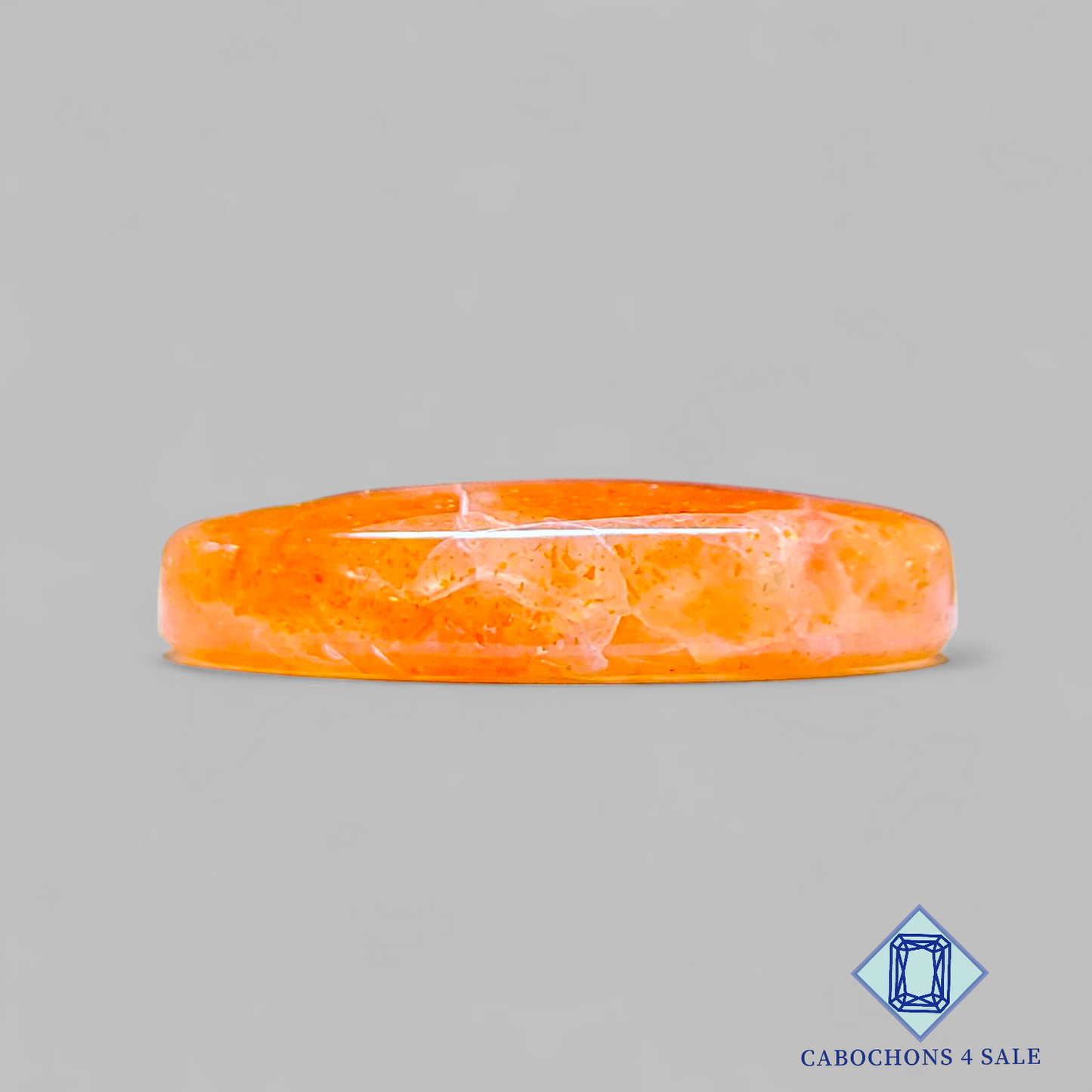 Cabujones ovalados de piedra solar africana de 23 x 17 x 6 mm