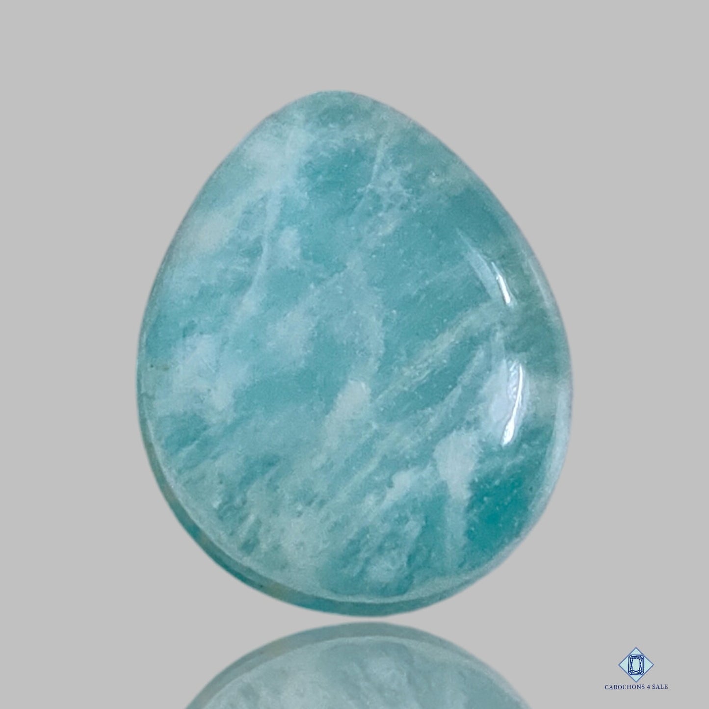 Amazonite + Crystal Quartz Doublets Pear Doublets