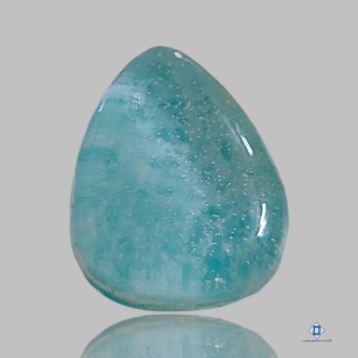 Amazonite + Crystal Quartz Doublets Pear Doublets