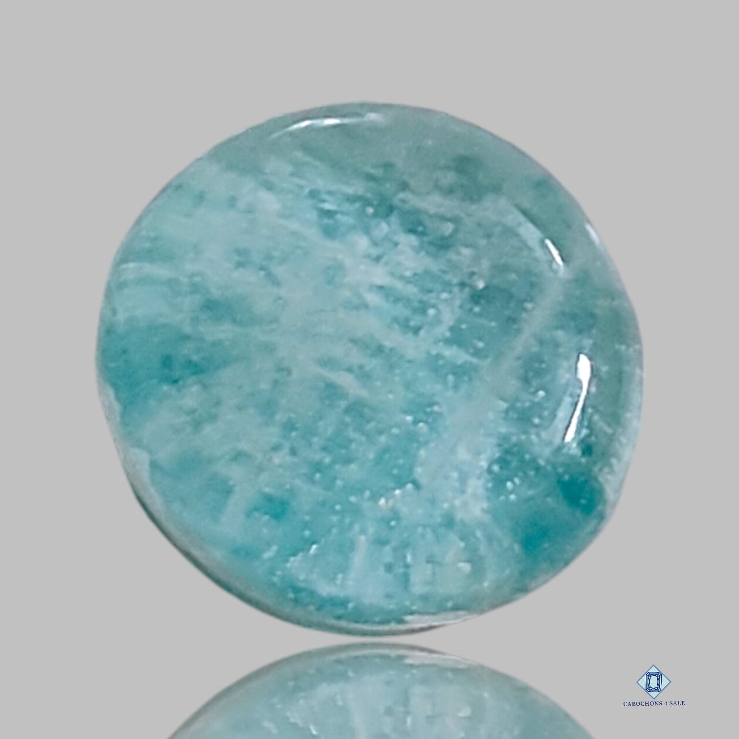 Amazonite + Crystal Quartz Doublets Round Doublets