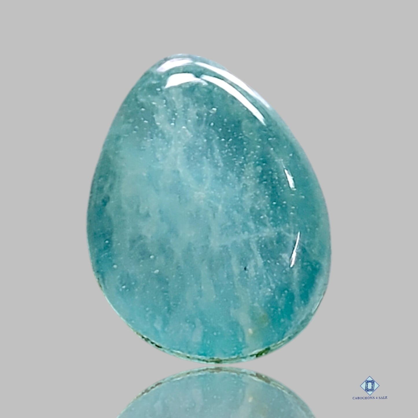 Amazonite + Crystal Quartz Doublets Pear Doublets