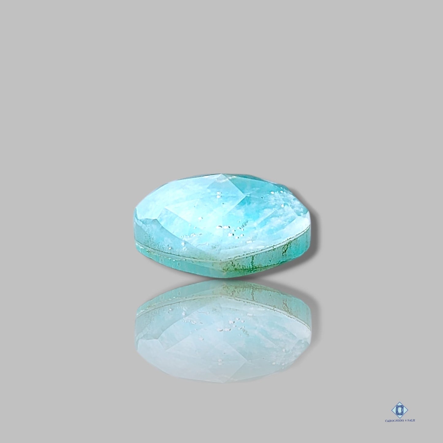 Amazonite + Crystal Quartz Doublets Heart Carvings