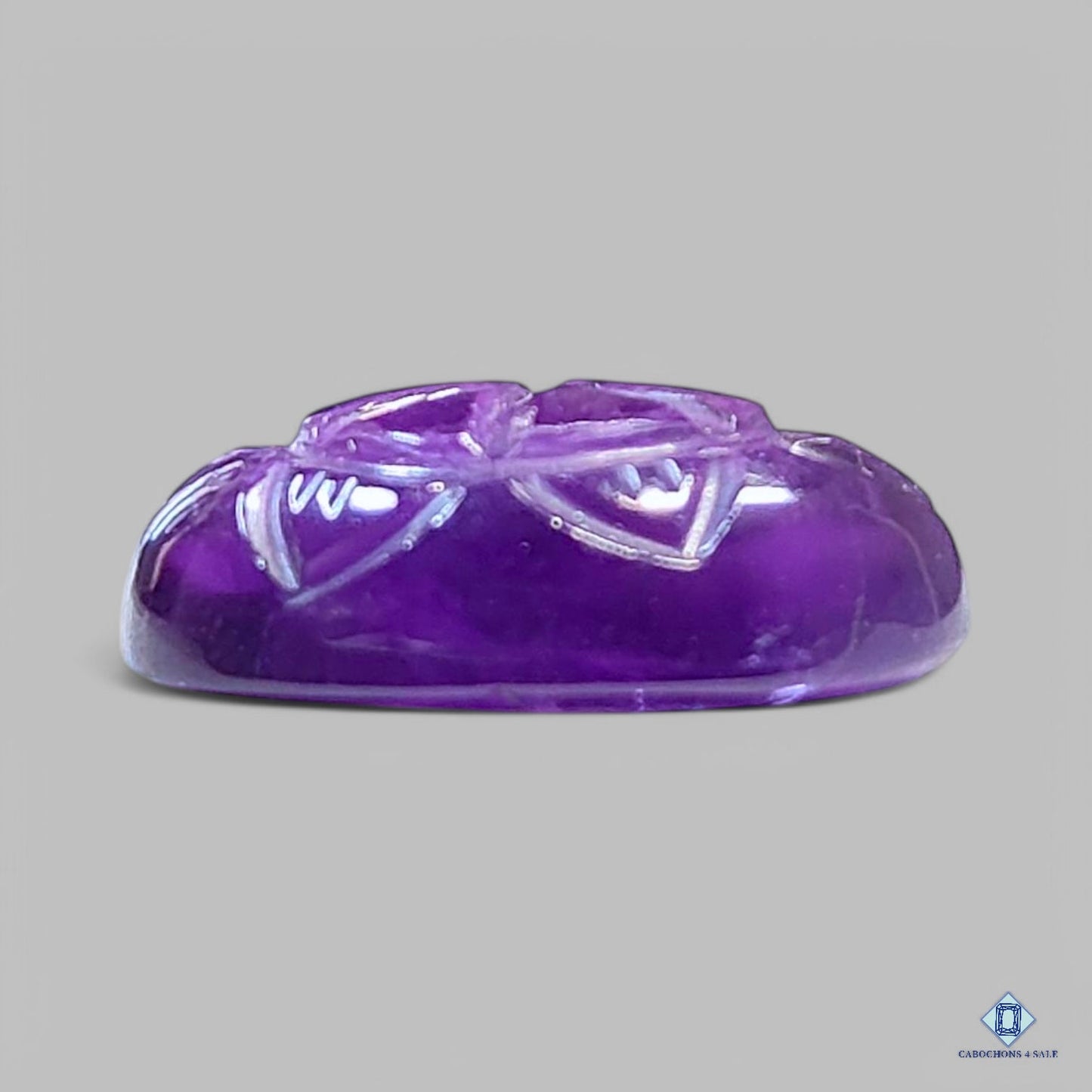 Amethyst Oval Carvings