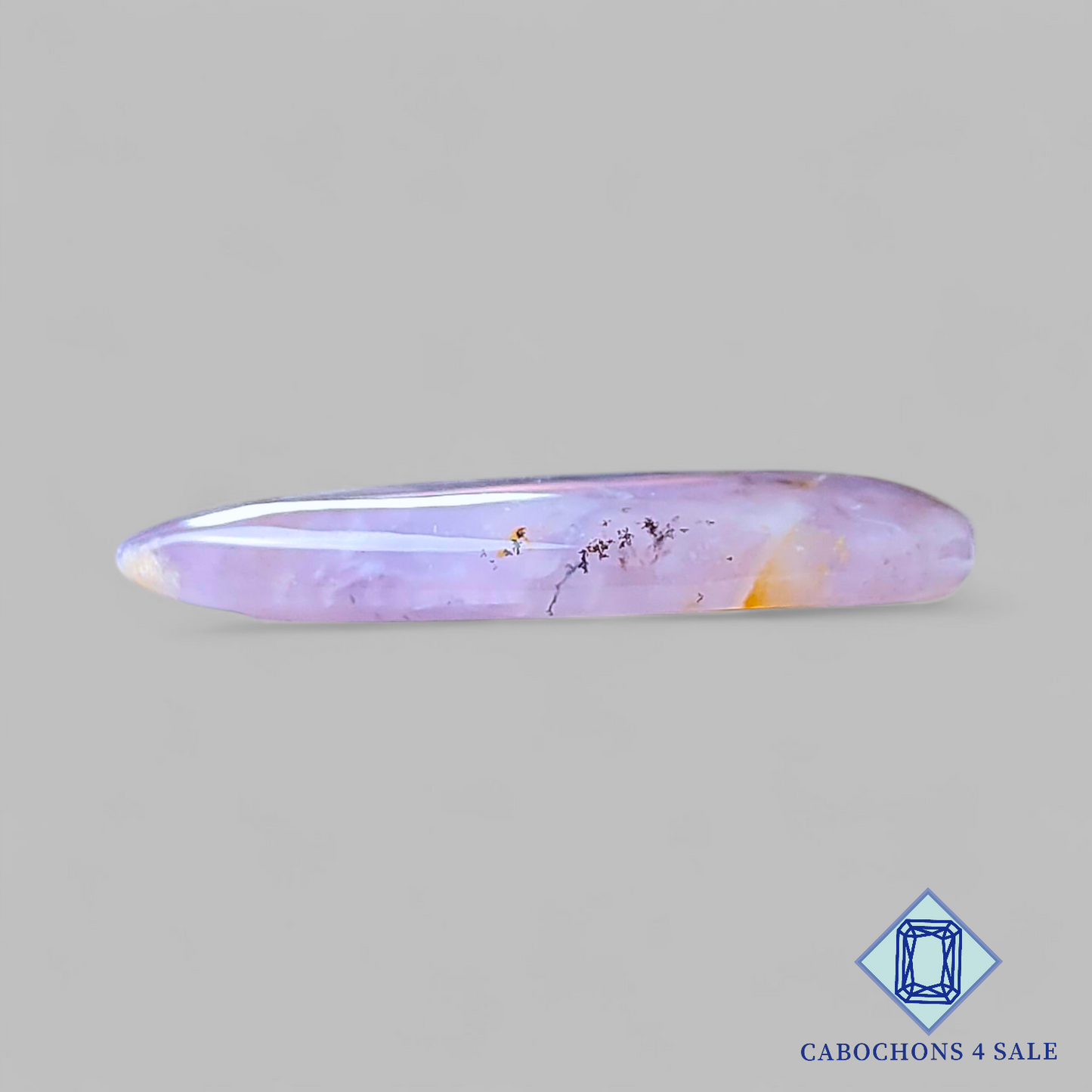 Amethyst Dendritic Agate Pear Cabochons