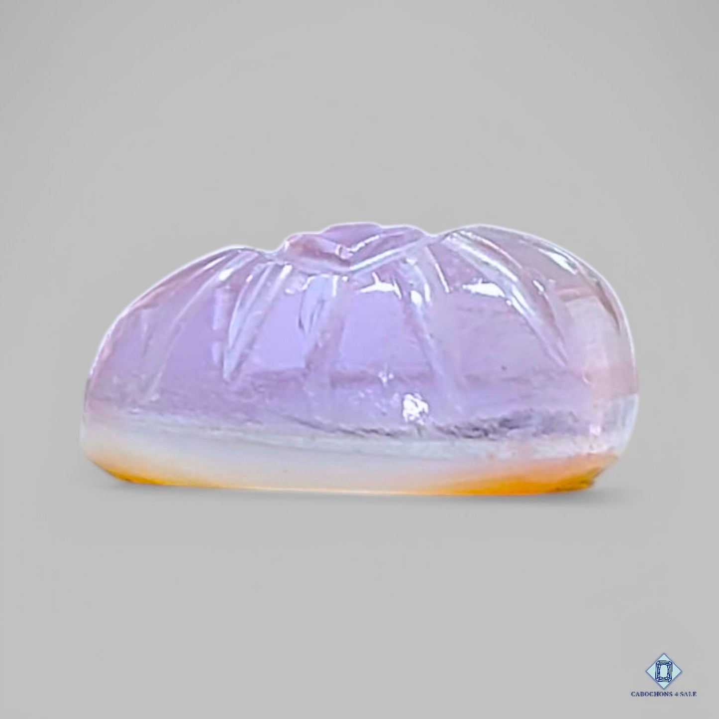 Ametrine + Mother Of Pearl Pear Carvings