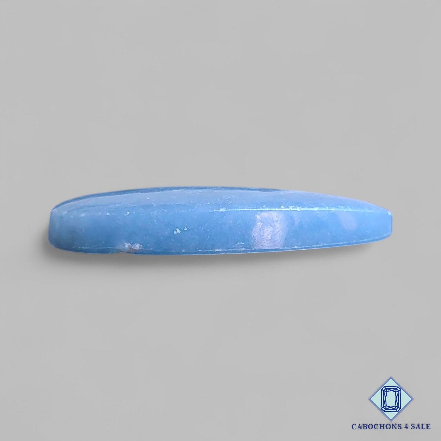 Natural Angelite Gemstone Pear Cabochons 37*18*5mm From Peru available for sale