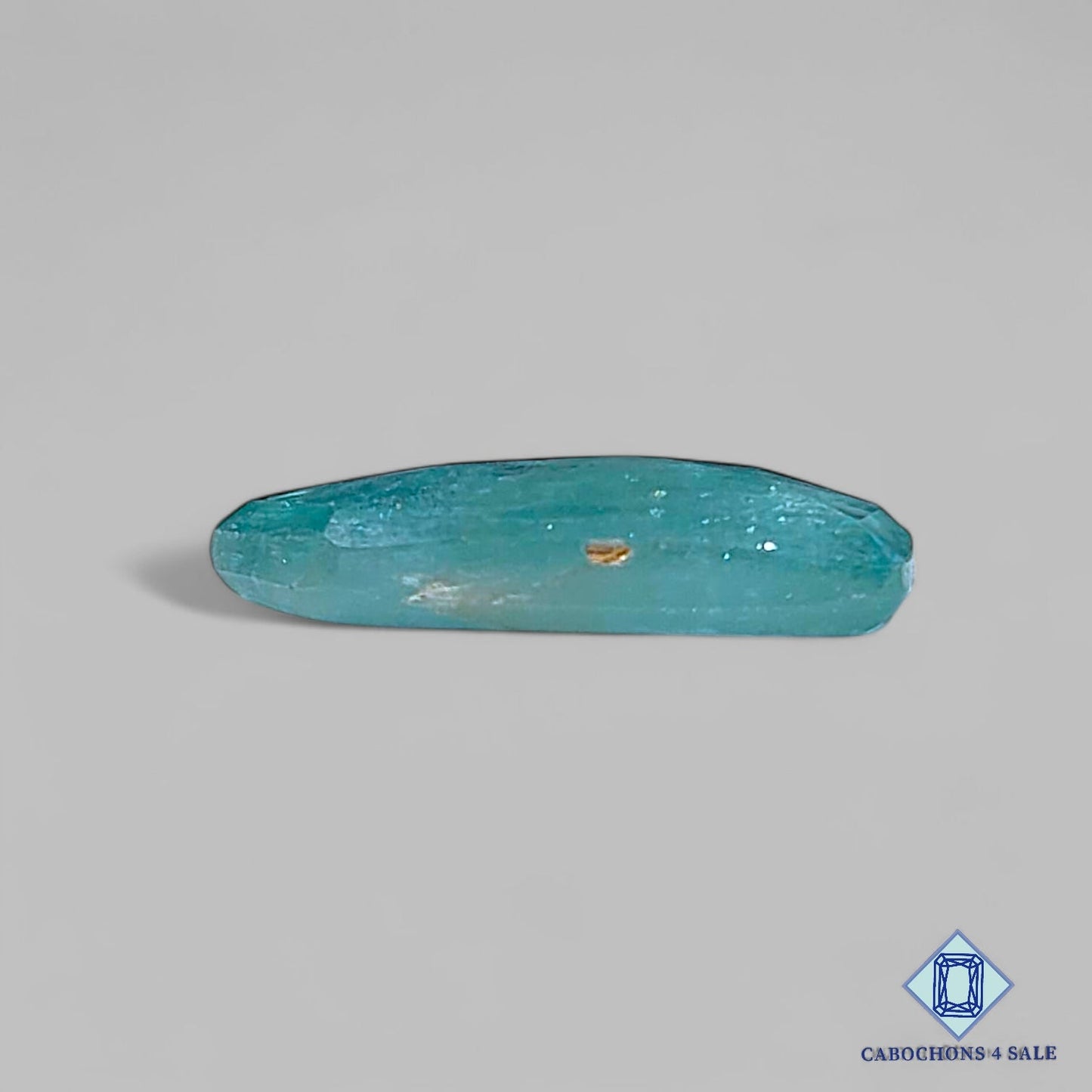 Natural Aqua Kyanite Gemstone Pentagon Rose Cut 20*9*4mm from Brazil available for sale