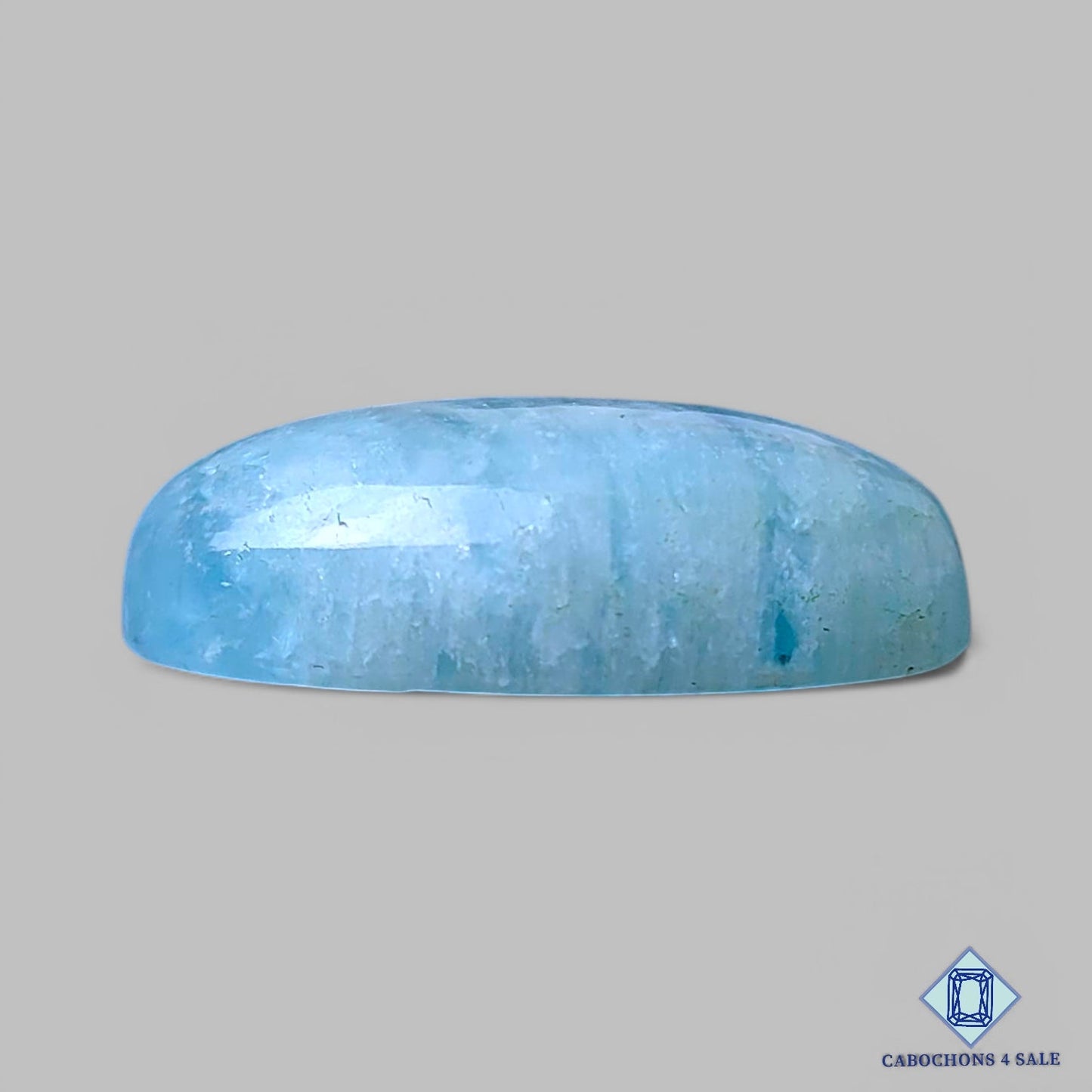 Cabujones ovalados de aguamarina natural de 31 x 21 x 9 mm, de Brasil, disponibles para la venta.