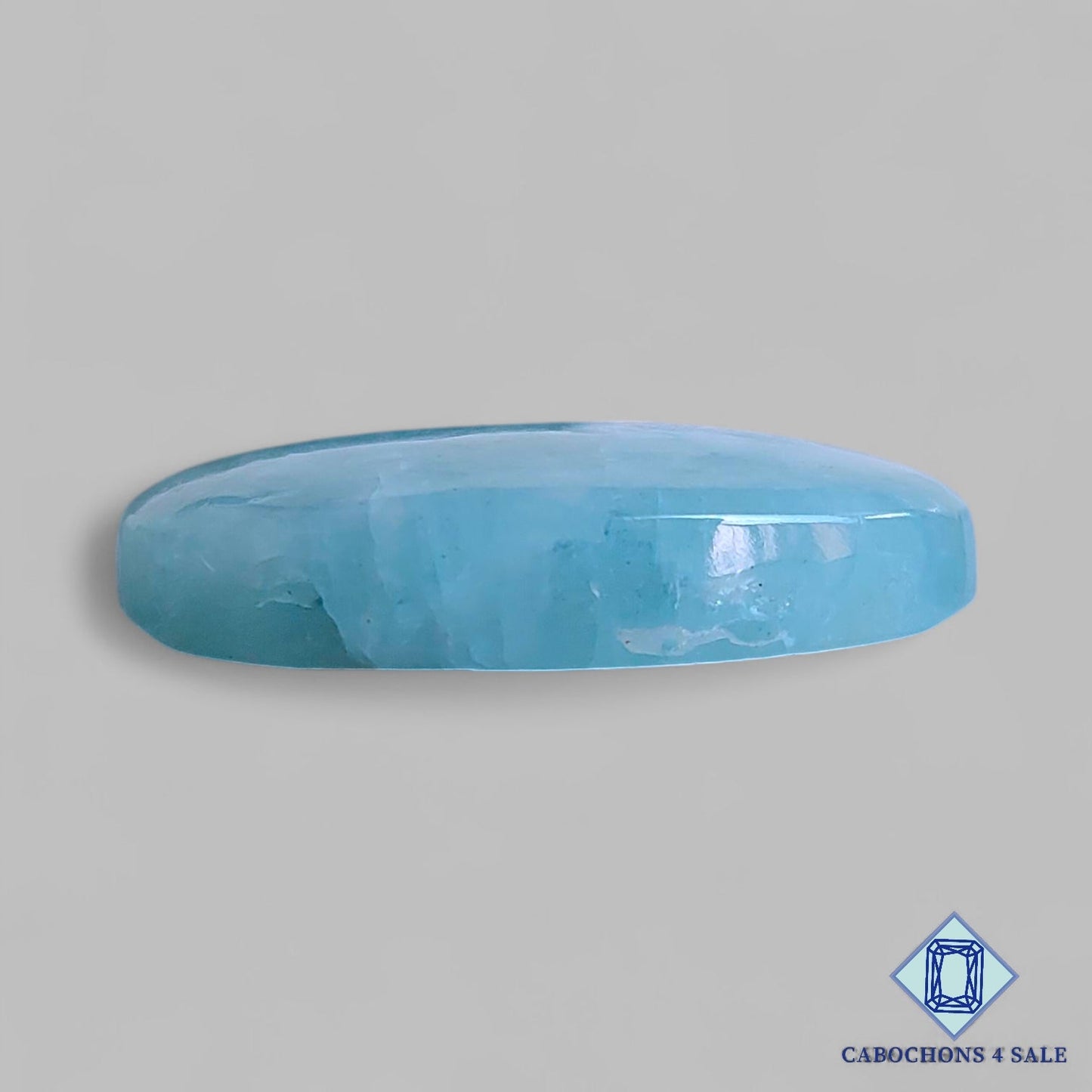 Cabujones ovalados de aguamarina natural de 32 x 23 x 7 mm, de Brasil, disponibles para la venta.