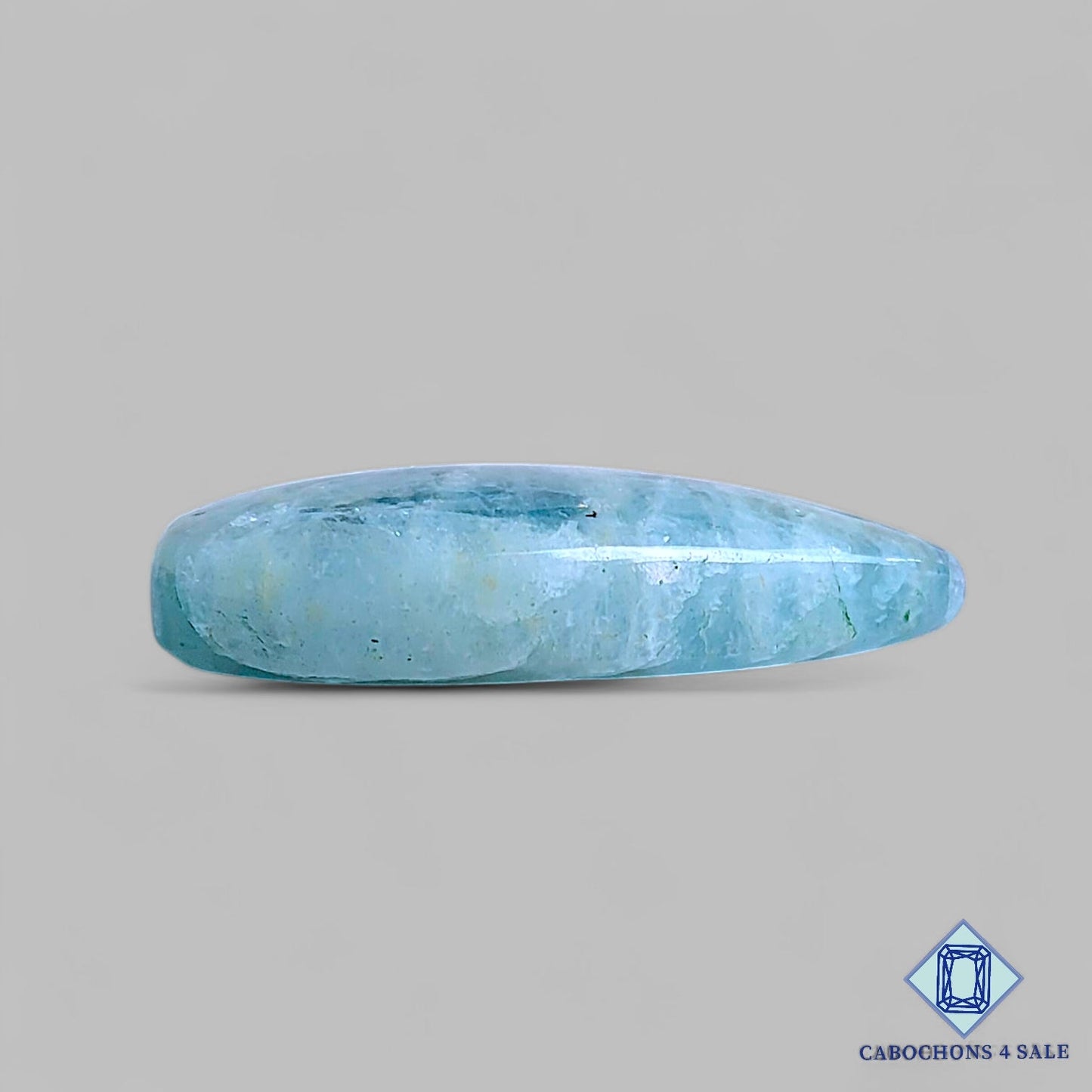 Natural Aquamarine Gemstone Pear Cabochons 31*19*7mm From Brazil available for sale