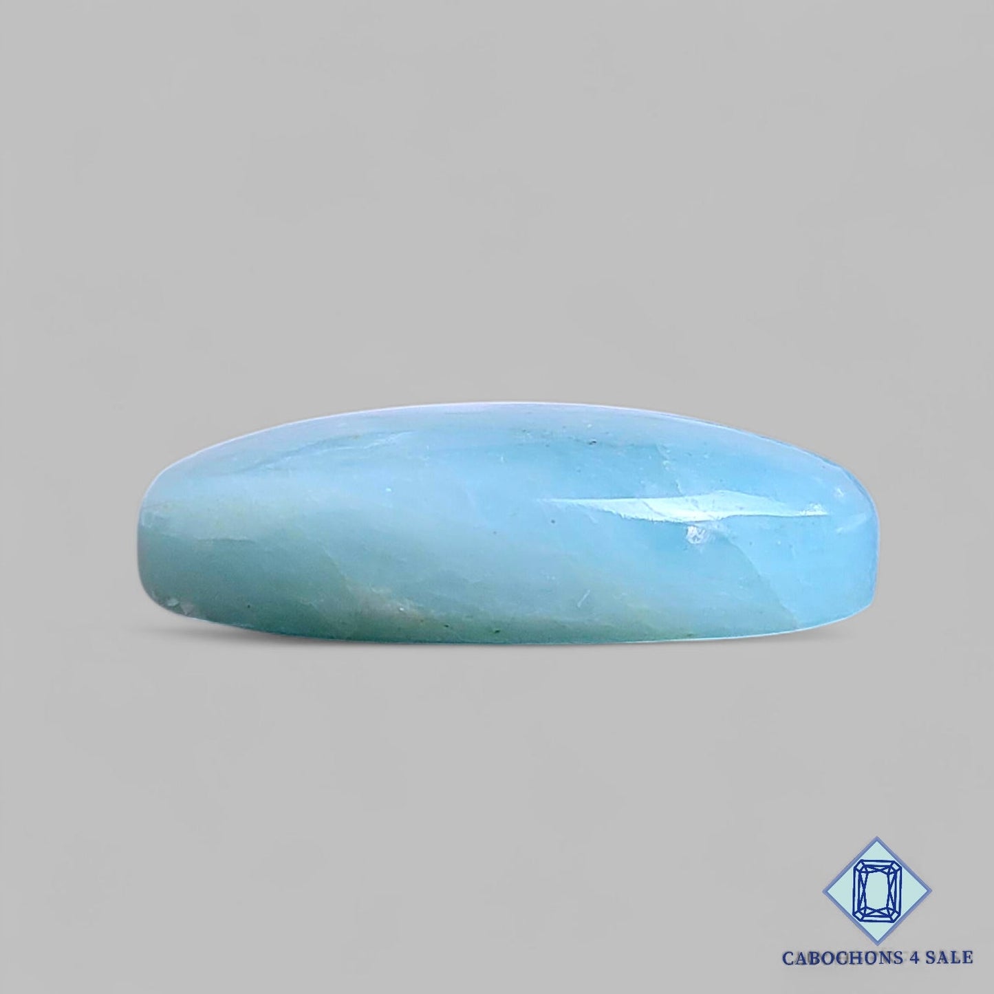 Cabujones ovalados de aguamarina natural de 27 x 19 x 7 mm, de Brasil, disponibles para la venta.