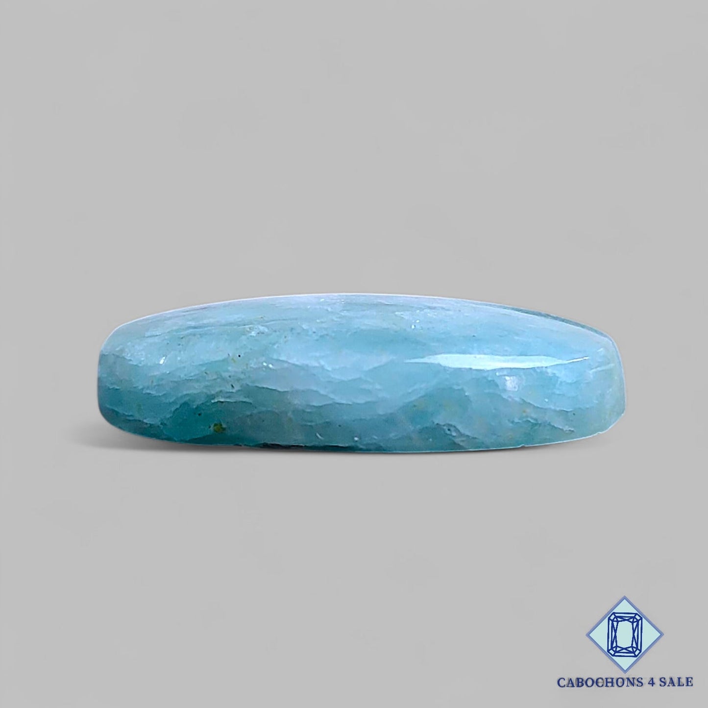 Natural Aquamarine Gemstone Oval Cabochons 30*22*7mm From Brazil available for sale