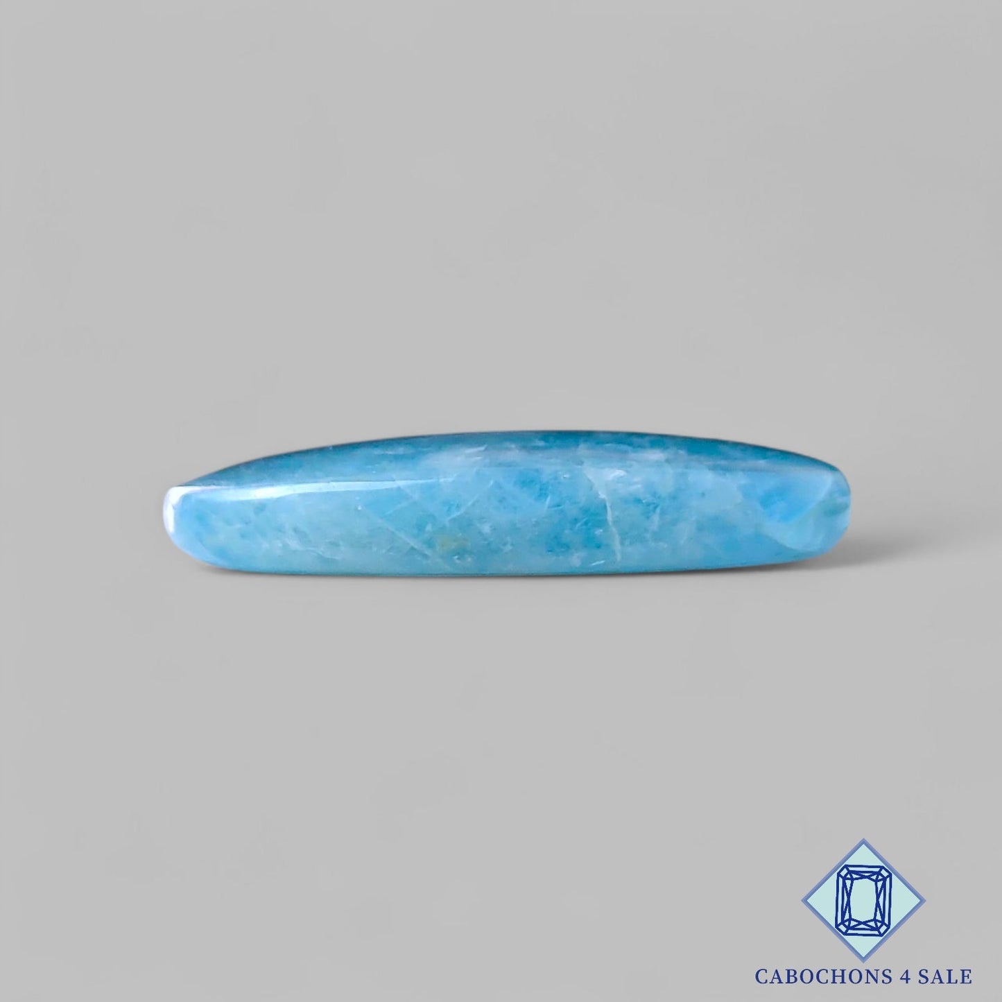 Natural Aquamarine Gemstone Oval Cabochons 44*23*7mm from Brazil available for sale