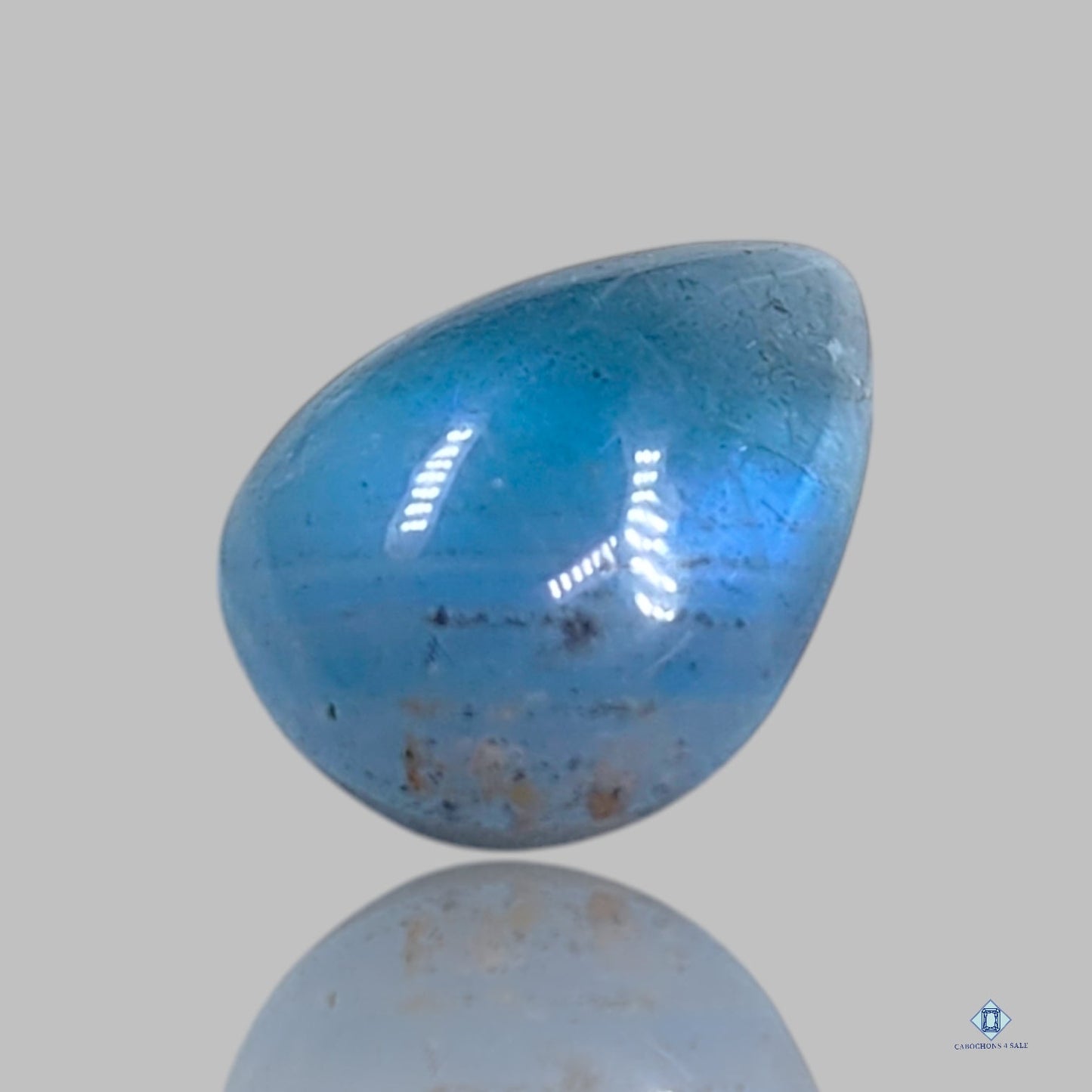 Aquamarine Pear Cabochons