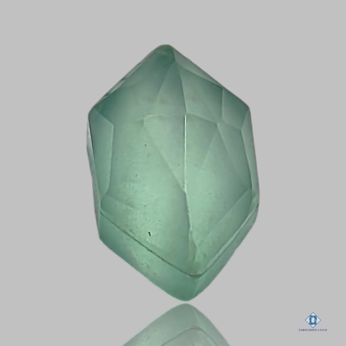 Aquamarine + Crystal Quartz Doublets Hexagon Doublets