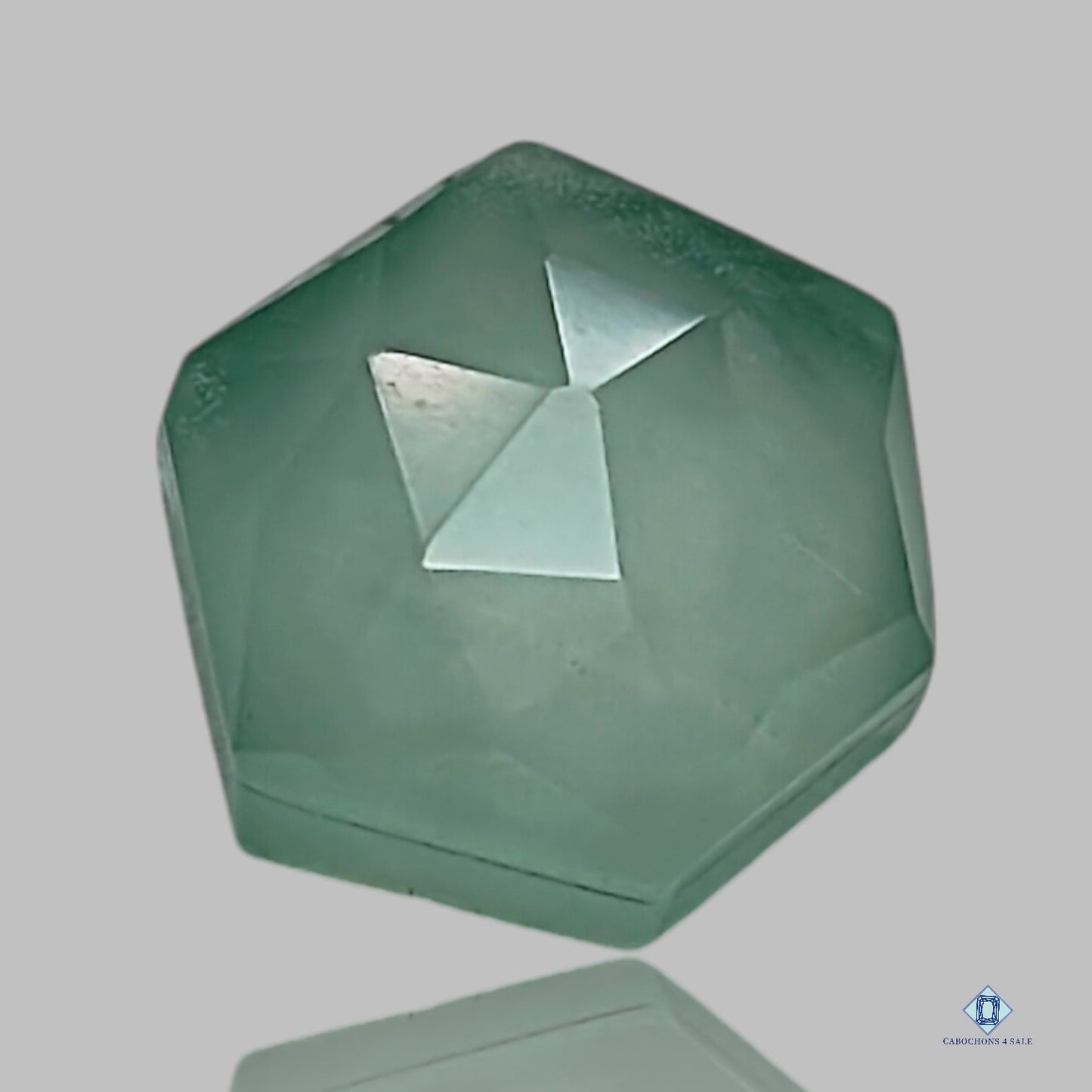 Dobletes de aguamarina + cuarzo cristal Dobletes hexagonales