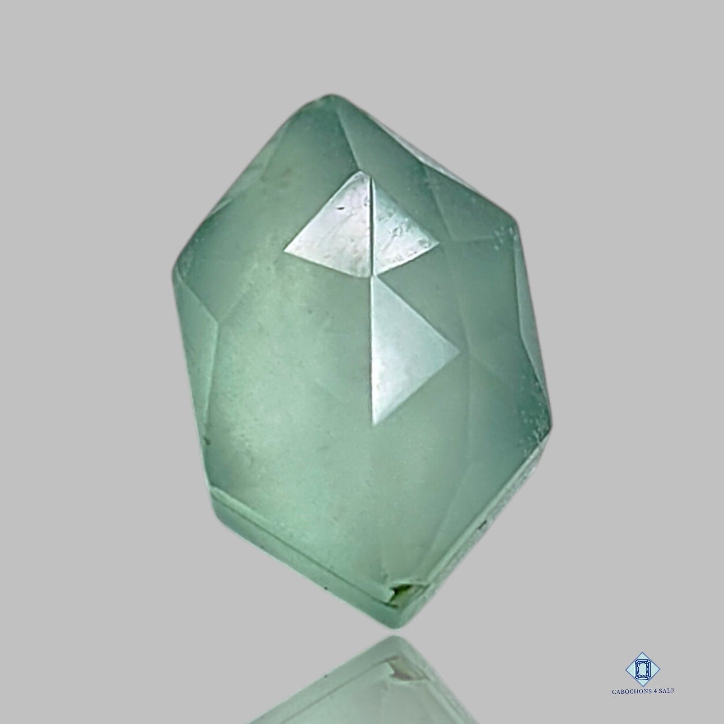 Aquamarine + Crystal Quartz Doublets Hexagon Doublets