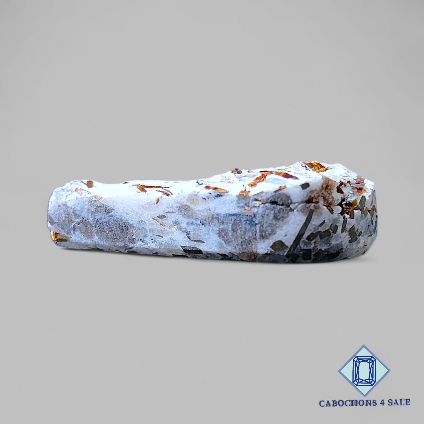 Piedra preciosa drusa de astrofilita natural de 37 x 21 x 9 mm, procedente de Rusia, disponible para la venta.