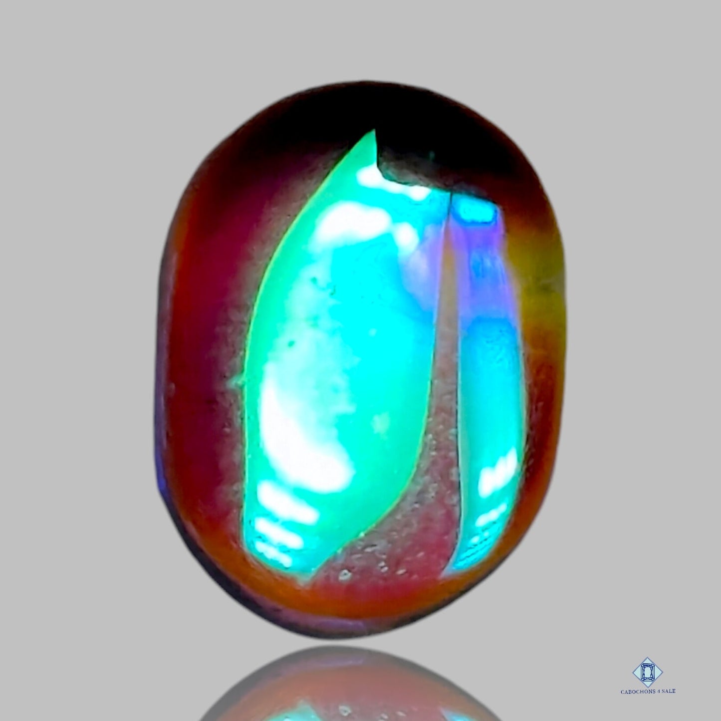 Aura Glass Oval Cabochons