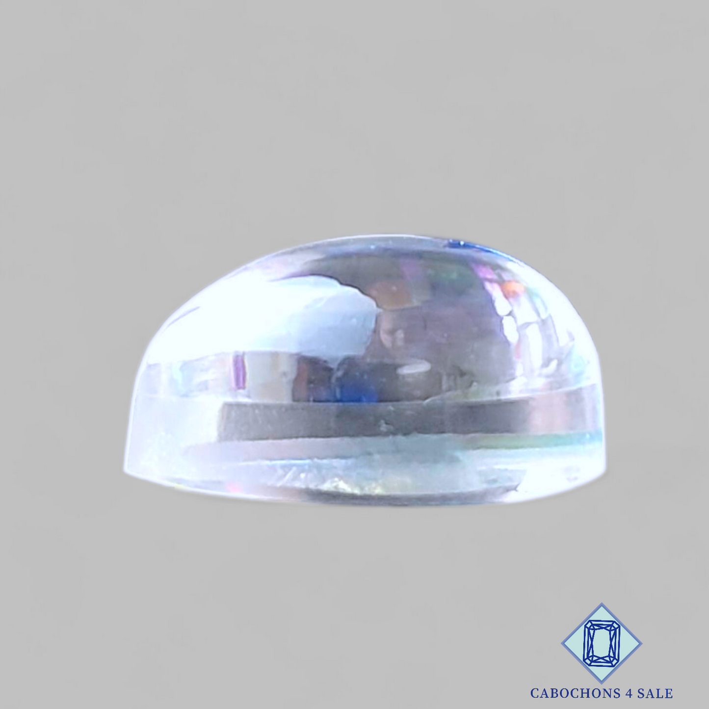 Aura Glass + Crystal Quartz Doublet