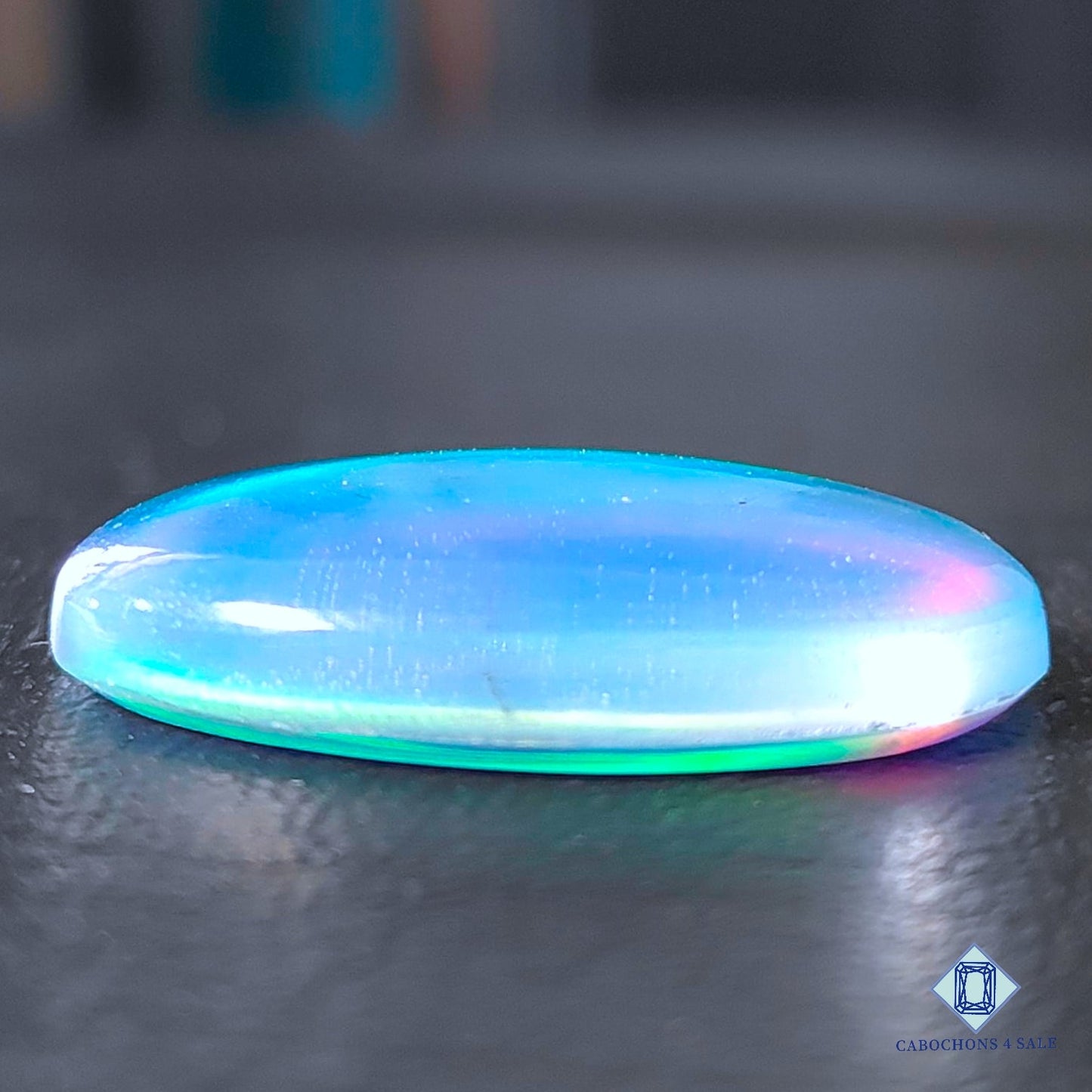 Aurora Opal + Crystal Quartz Doublet Gemstone Oval Doublets 28*20*6mm available for sale