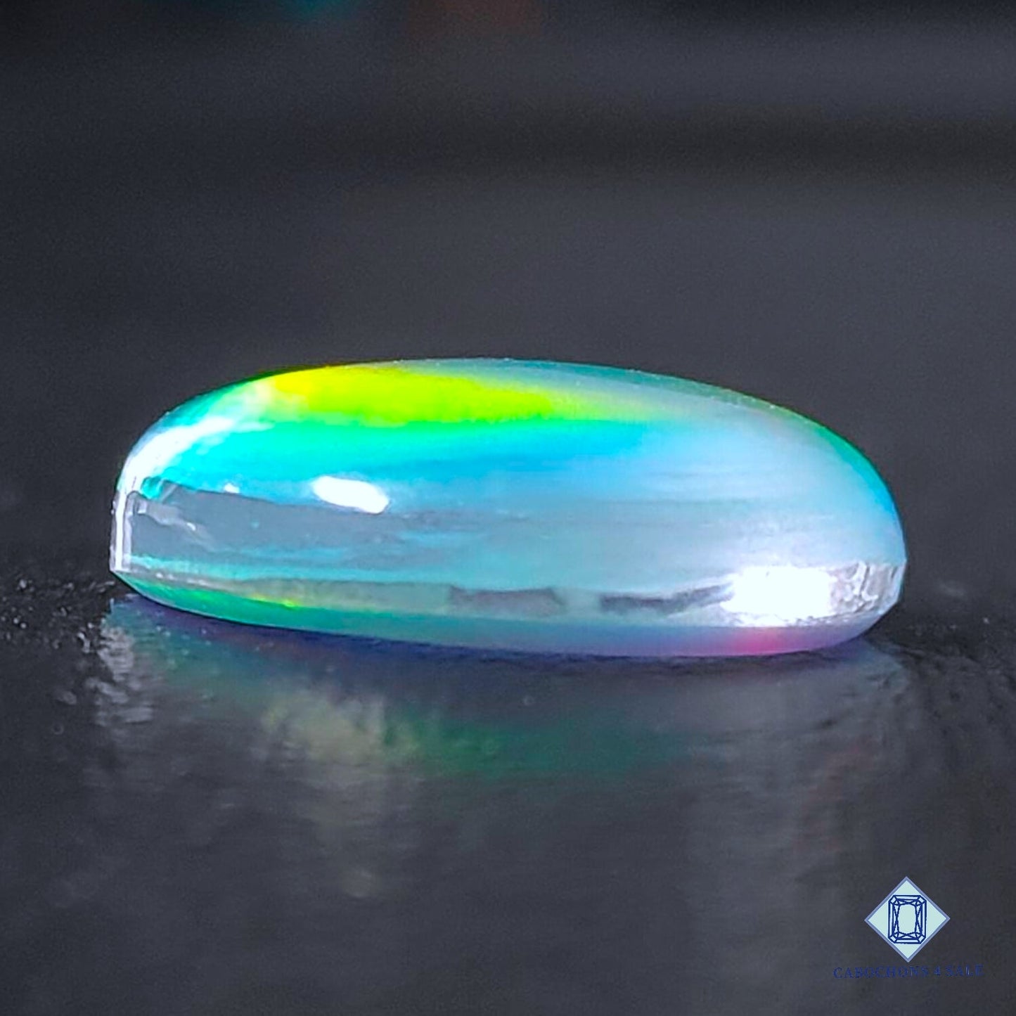 Aurora Opal + Crystal Quartz Doublet Gemstone Round Doublets 20*6mm available for sale