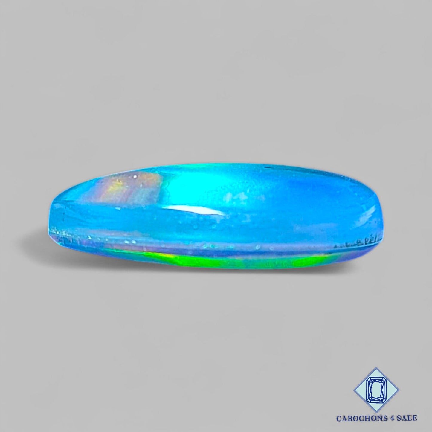 Aurora Opal + Crystal Quartz Doublet Gemstone Pear Doublets 22*20*5mm from available for sale