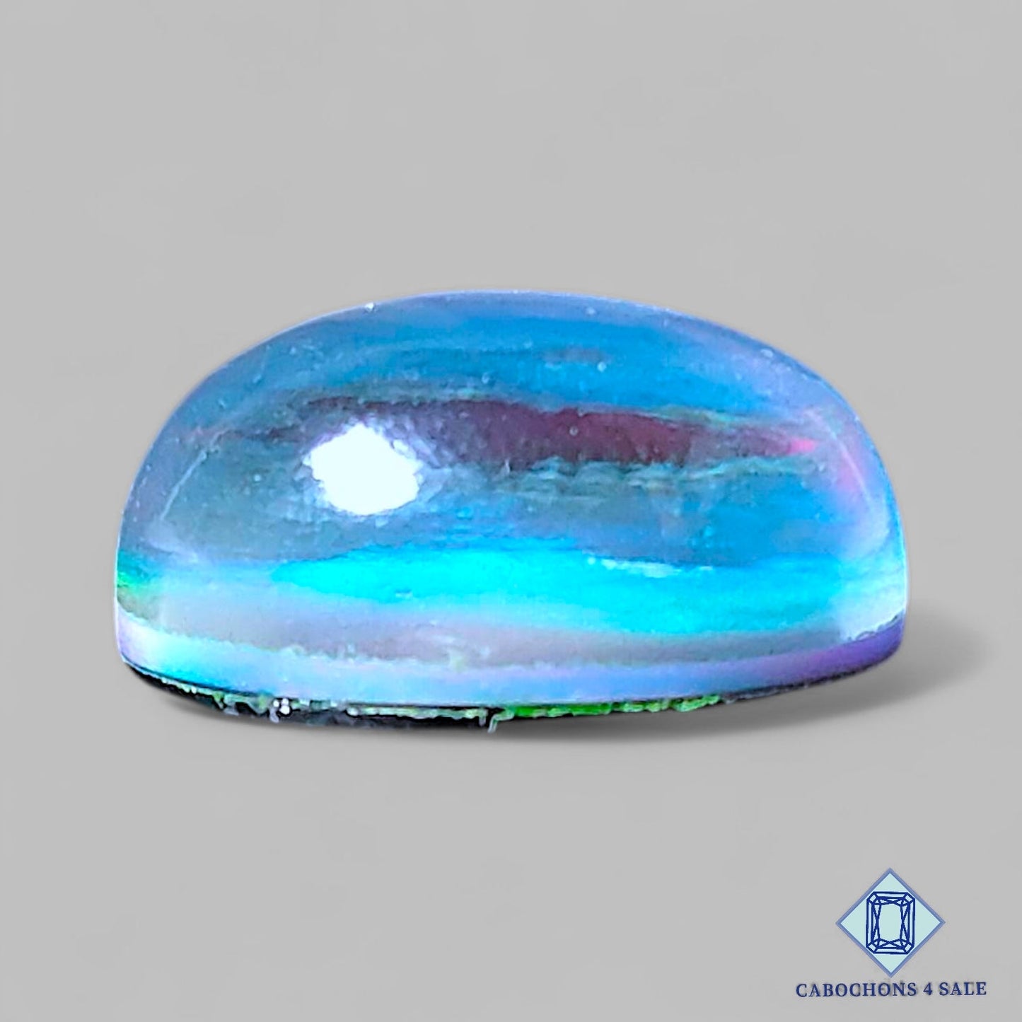 Aurora Opal + Crystal Quartz Doublet Gemstone Oval Doublets 20*15*10mm from available for sale