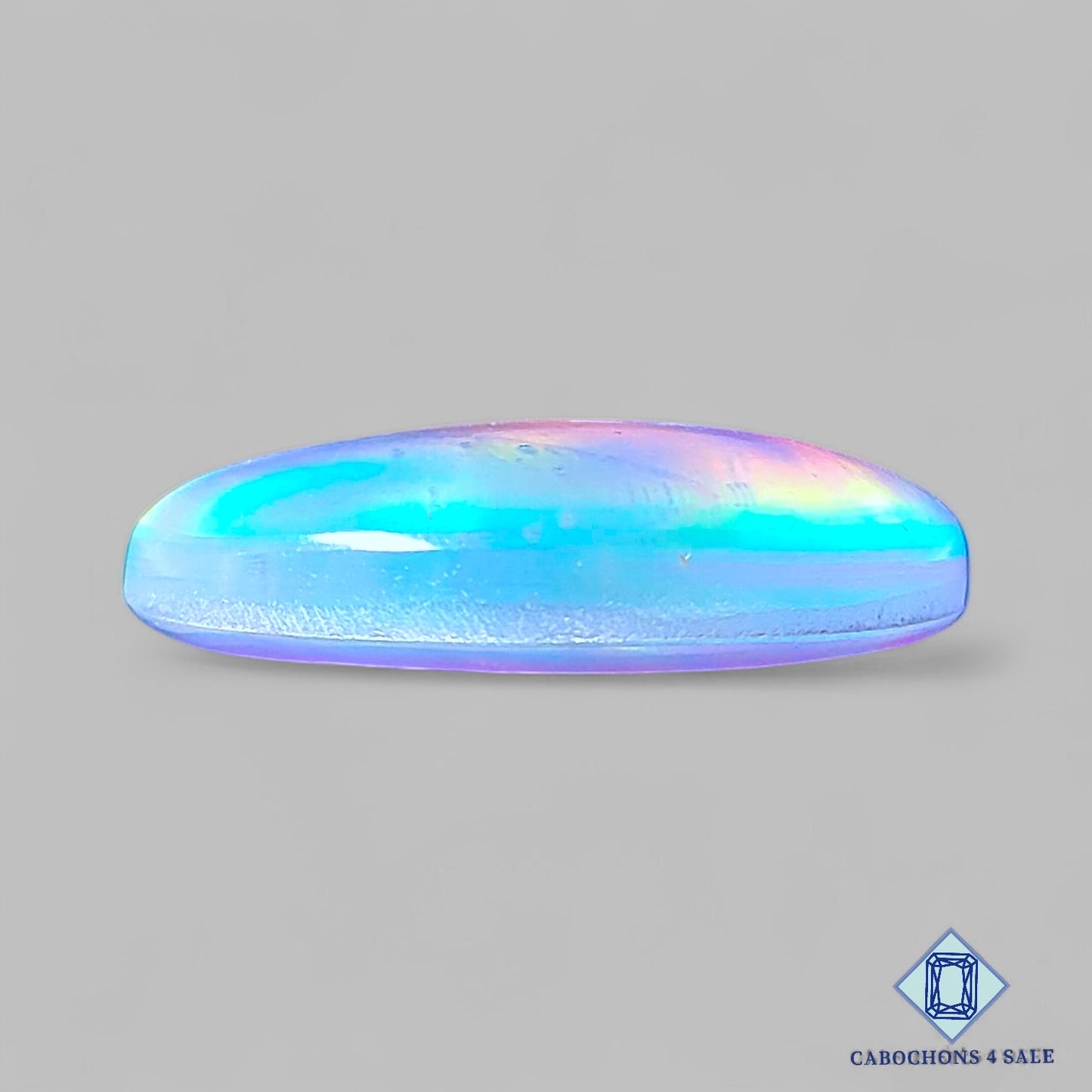 Aurora Opal + Crystal Quartz Doublet Gemstone Oval Doublets 30*23*7mm from available for sale
