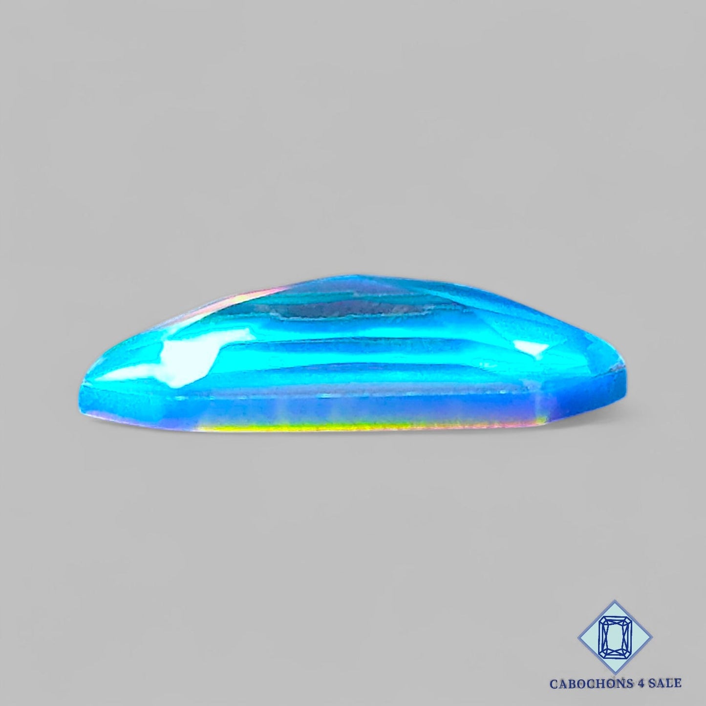 Aurora Opal + Crystal Quartz Doublet Gemstone Hexagon Doublets 25*9*6mm available for sale