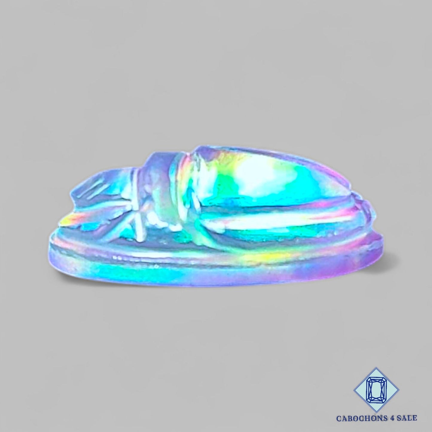 Aurora Opal + Crystal Quartz Doublet Gemstone Oval Doublets 17*13*6mm available for sale