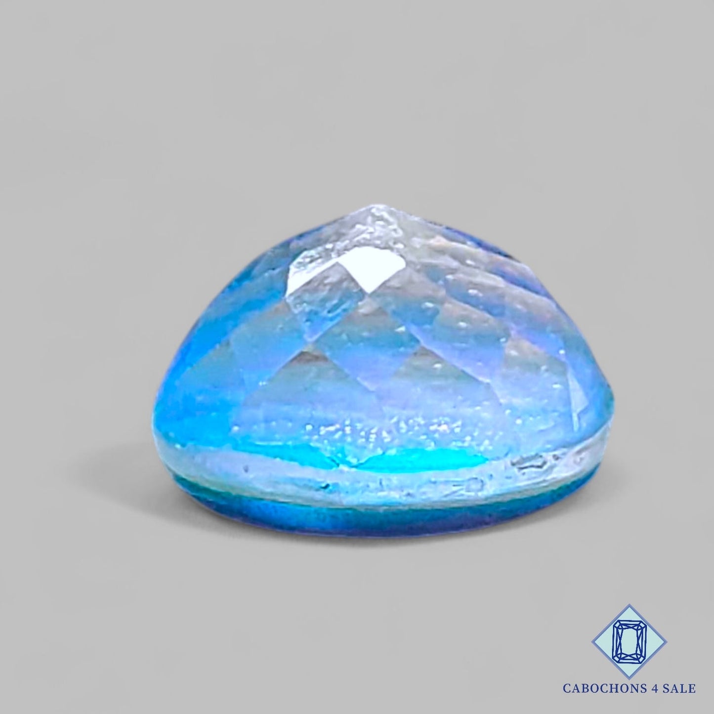 Aurora Opal + Crystal Quartz Doublet Gemstone Round Doublets 14*9mm available for sale