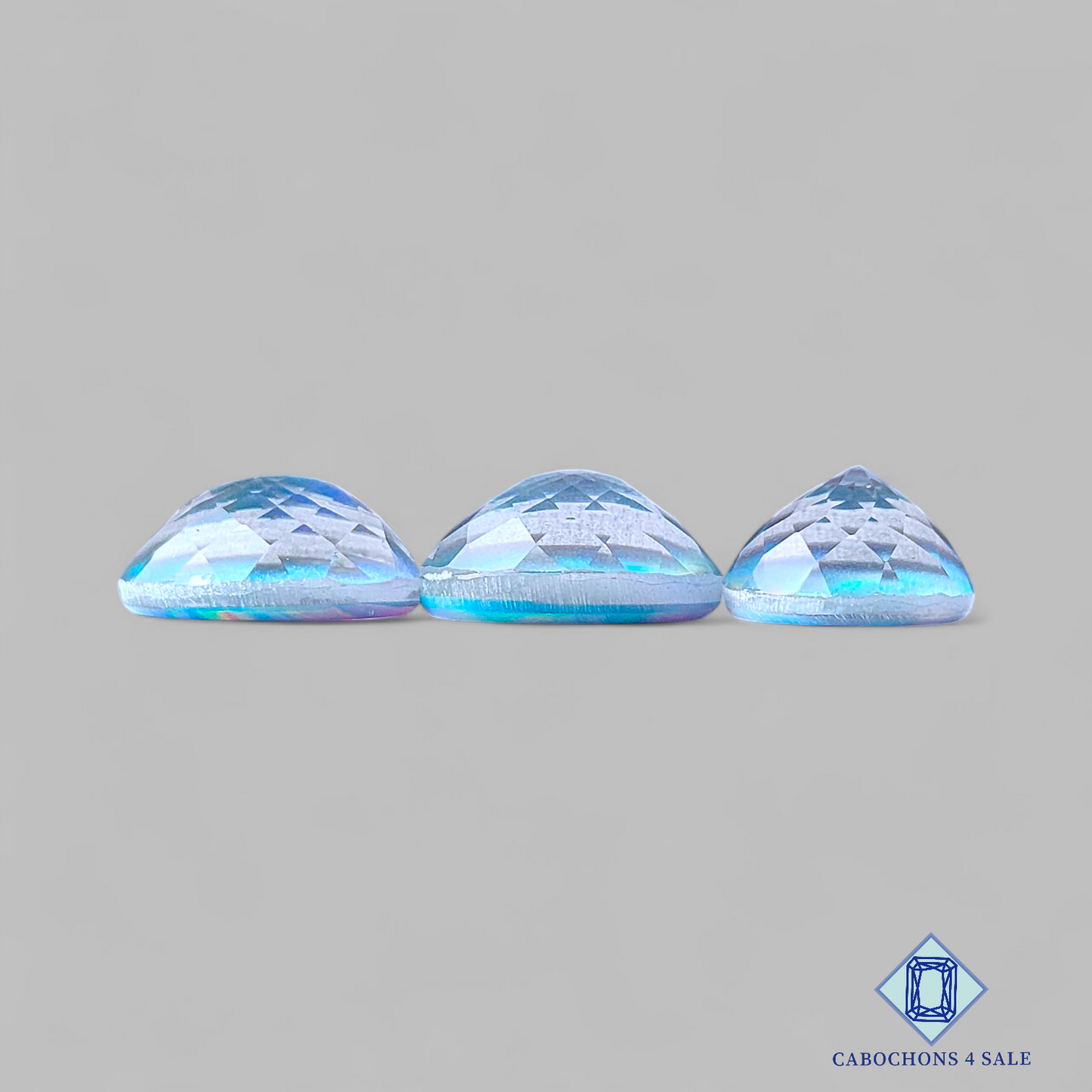 Aurora Opal + Crystal Quartz Doublets