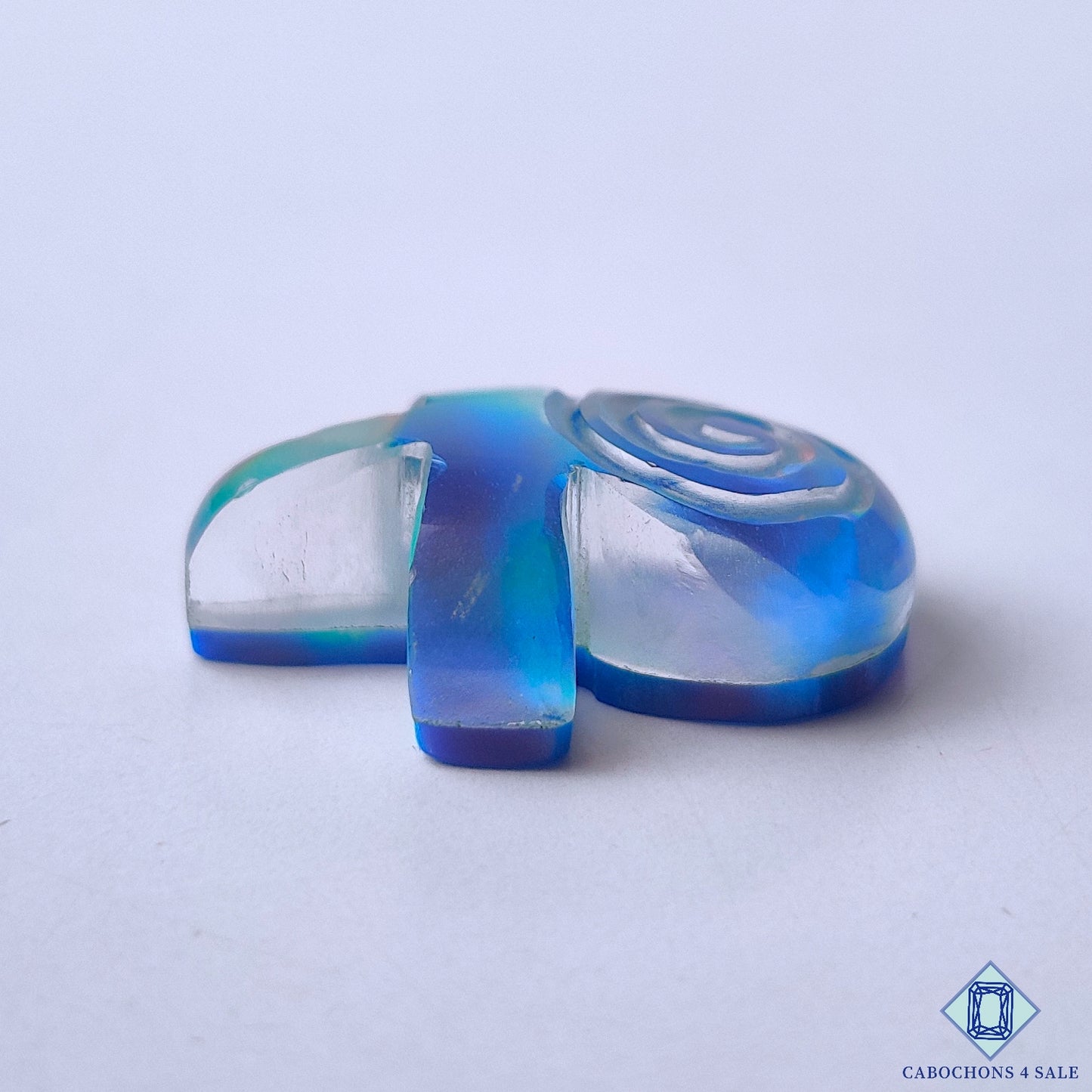 Aurora Opal + Crystal Quartz Doublets