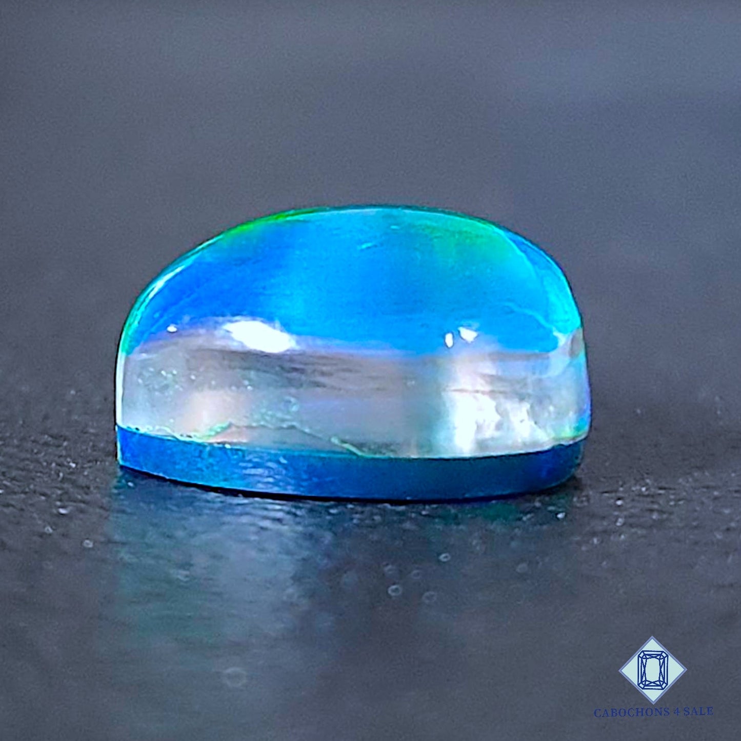 Dobletes de corazón de piedra preciosa de cuarzo cristal y ópalo Aurora de 13 x 13 x 7 mm disponibles para la venta