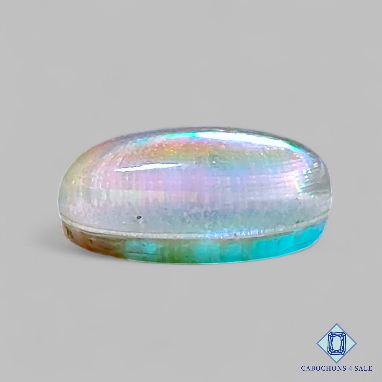 Dobletes de ópalo Aurora + cuarzo cristal, piedras preciosas ovaladas, 19 x 15 x 7 mm, disponibles para la venta