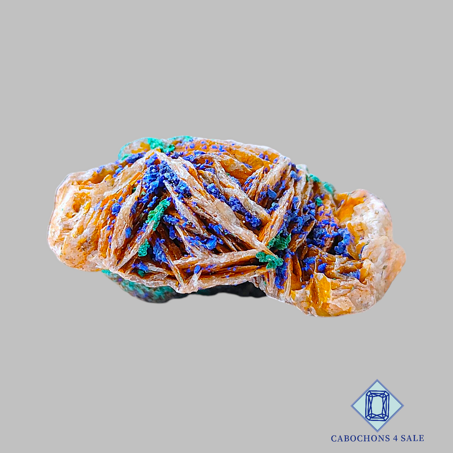 Druzy de fantasía de azurita