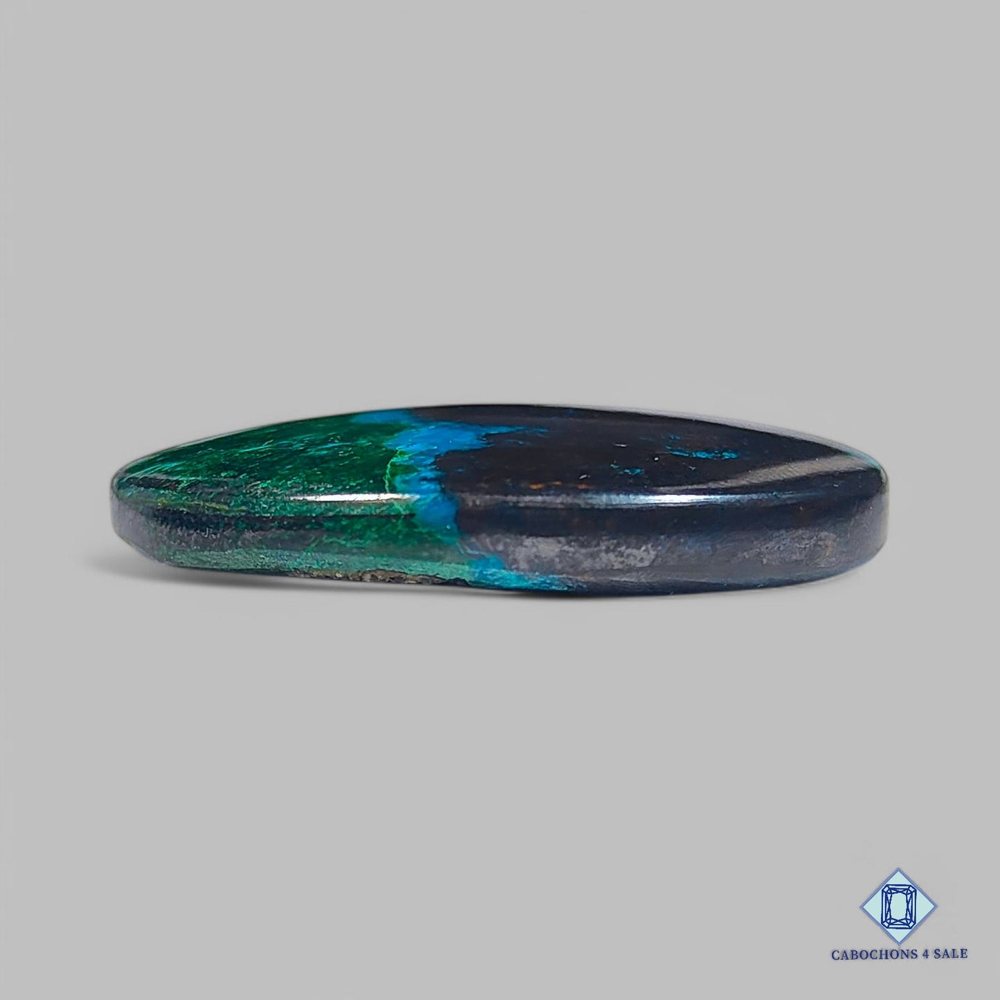 Natural Azurite Chrysocolla Gemstone Oval Cabochons 37*27*7mm from Brazil available for sale