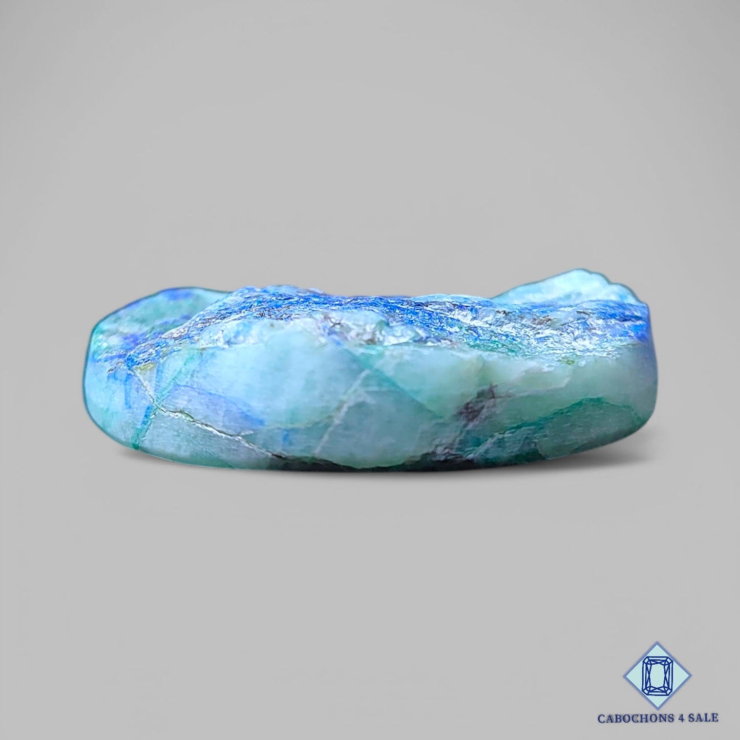 Natural Azurite Malachite Gemstone Round Druzy 35*8mm from Democratic Republic of the Congo available for sale