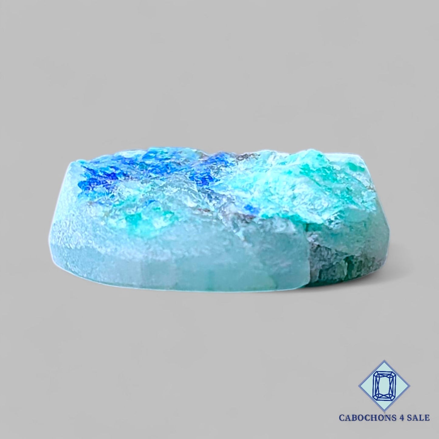 Natural Azurite Malachite Gemstone Round Druzy 22*7mm from Democratic Republic of the Congo available for sale