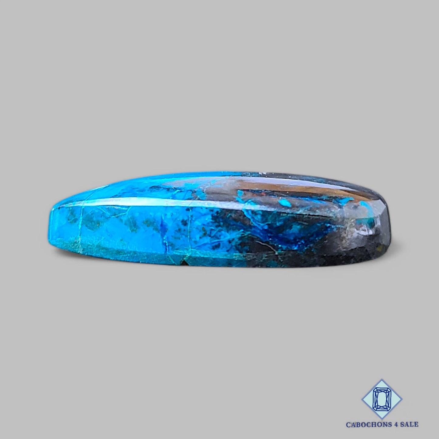 Cabujones de azurita shattuckita natural en forma de pera, 28 x 14 x 5 mm, de Estados Unidos, disponibles para la venta.