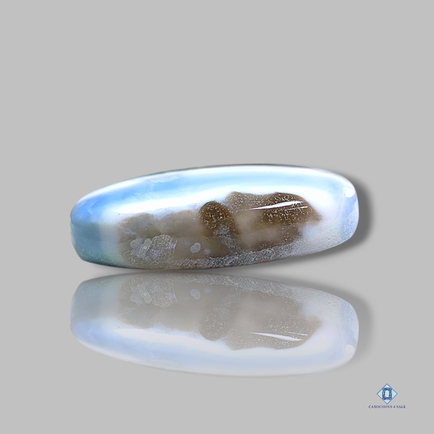 Bi Color Blue Opal Oval Cabochons