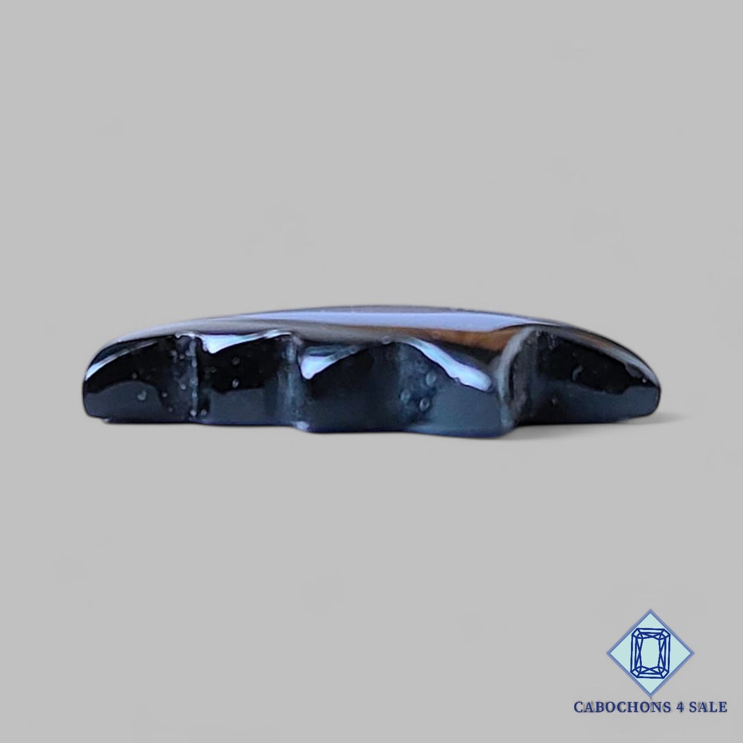 Natural Black Onyx Gemstone Halloween Carvings 16*17*3mm from Brazil available for sale