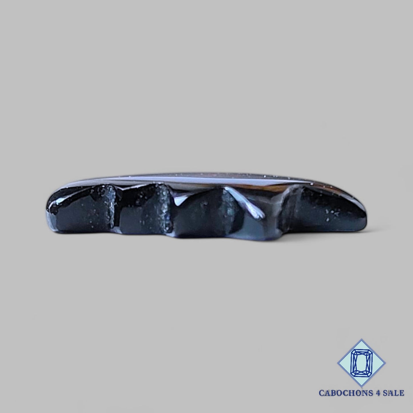 Natural Black Onyx Gemstone Halloween Carvings 16*16*3mm from Brazil available for sale