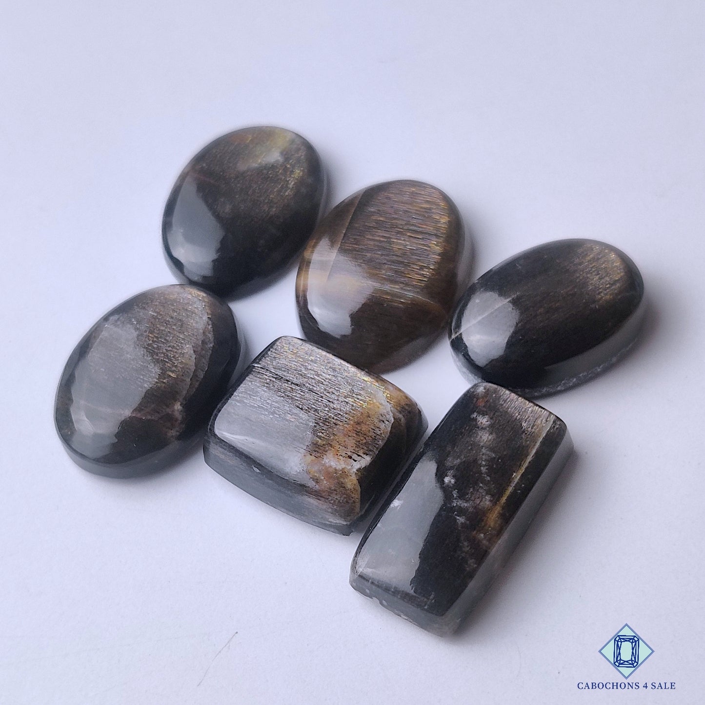 Black Rainbow Lattice Sunstone